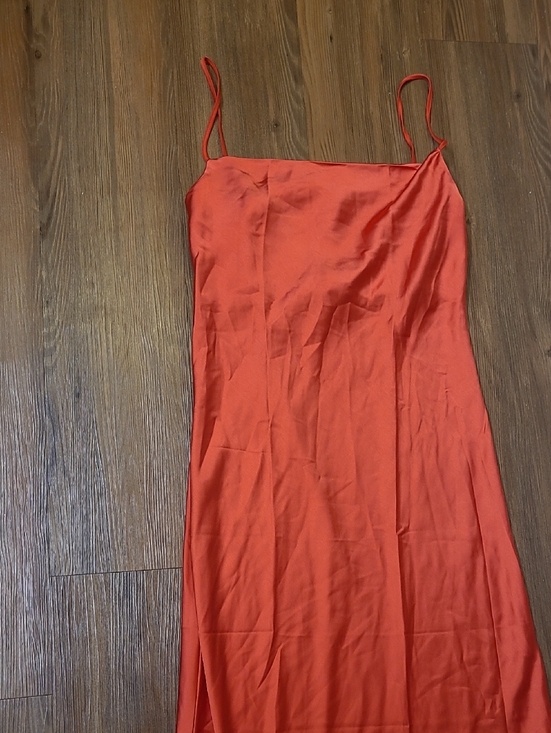 Old Navy Dresses & Skirts - Old Navy Strapless Satin Slip Dress in Coral Orange for women new color red.